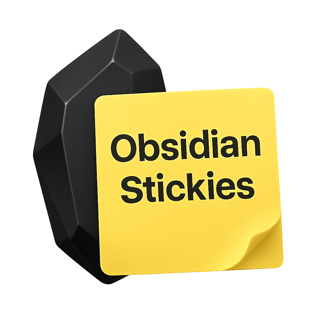 Obsidian Stickies Logo
